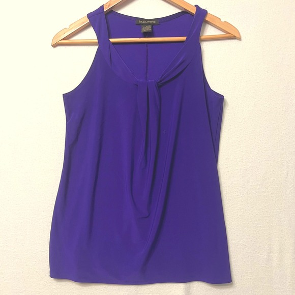 Susan Lawrence Purple Sleeveless Blouse Top Dressy Casual Career Women's S - Picture 1 of 6